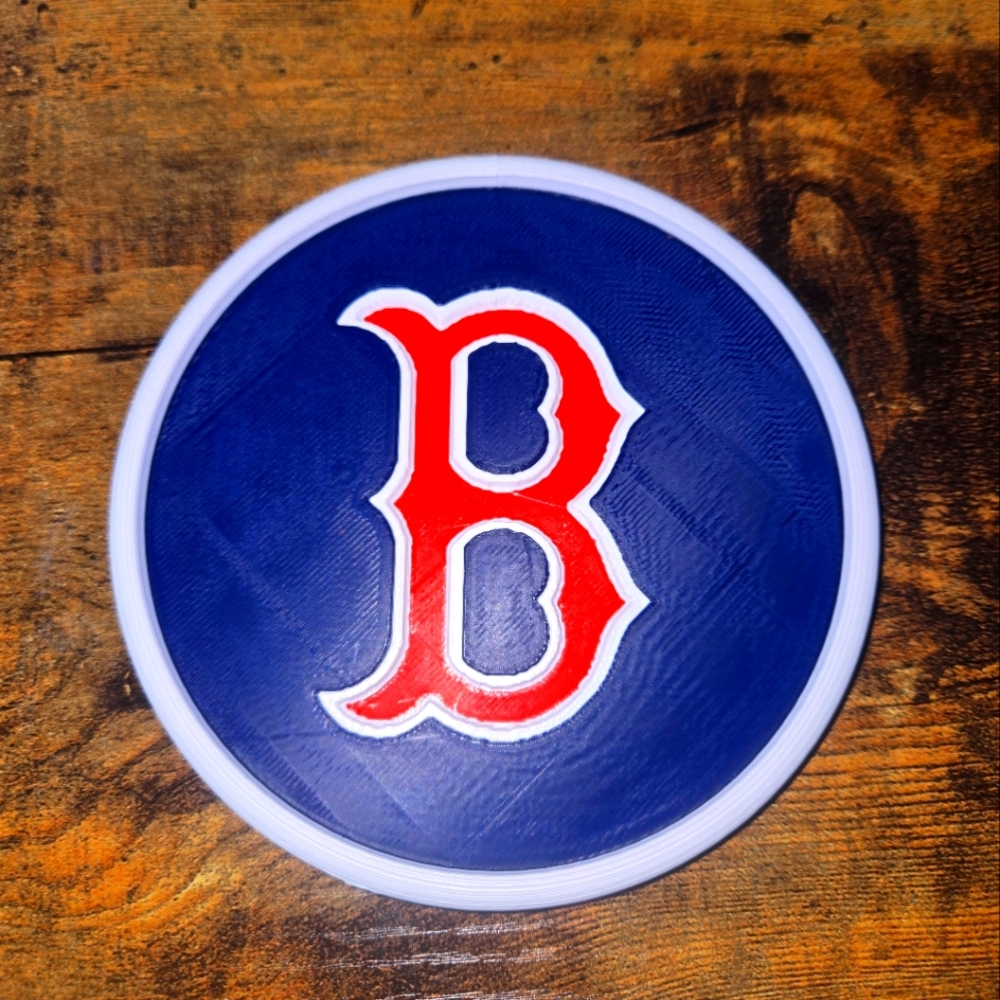 Boston Red Sox Blue and Red Coaster